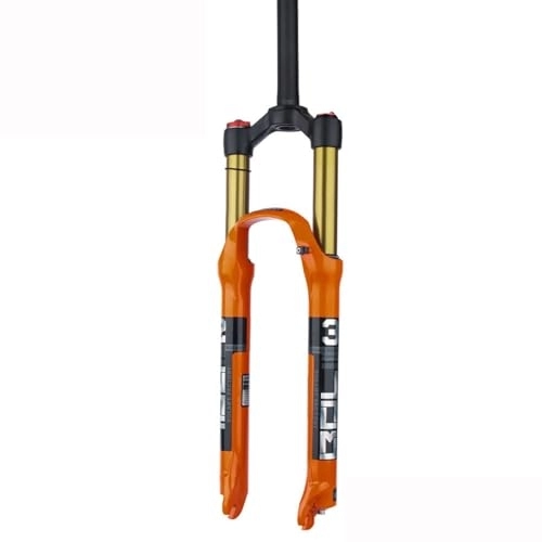 Mountain Bike Fork : 26 / 27.5 / 29 Inch Mountain Bike Air Shock Suspension Fork 1-1 / 8 Inch Straight Steerer Manual / Remote Lockout 100mm Travel Disc Brake Quick Release 100mm*9mm ( Color : Manual Lockout , Size : 27.5inch )