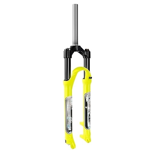 Mountain Bike Fork : 26 27.5 29 Inch Mountain Bike Fork, 1-1 / 8 Straight Tube Travel 105mm Manual Lockout Disc Brake MTB Oil Spring Suspension Bicycle Front Fork(Color:27.5")
