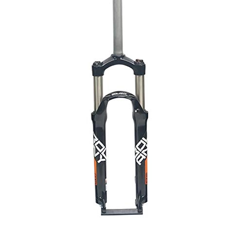 Mountain Bike Fork : 26 / 27.5 / 29 Inch Mountain bike suspension forks BMX Front Fork Aluminum Alloy Folding Mountain Air Pressure Bicycle Shock Absorber Forks Rebound Adjust Straight Tube A, 26inch