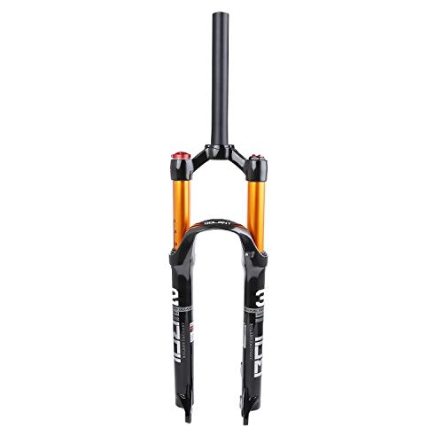 Mountain Bike Fork : 26 / 27.5 / 29 inch MTB Bicycle Suspension Fork, Tapered Steerer and Straight Steerer Front Fork ，Manual Lockout And Remote Lockout (Straight Steerer - Manual Lockout, 26 inch)