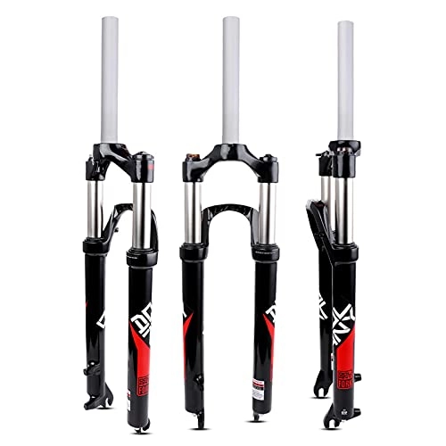 Mountain Bike Fork : 26 / 27.5 / 29 Inch MTB Fork Bicycle Suspension Fork Air Fork, Rebound Adjust Straight Tube 28.6mm QR 9mm Travel 100mm Ultralight Gas Shock XC Bicycle 27.5 inch