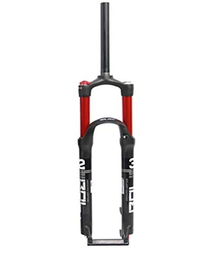 Mountain Bike Fork : 26 / 27.5 / 29 Inch MTB Suspension Fork, Straight Tube Tube Mountain Bike Forks Mountain Bike Front Forks Red, 27.5 inches