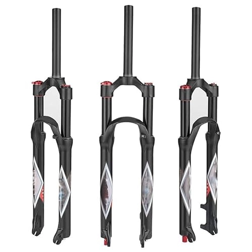 Mountain Bike Fork : 26 / 27.5 / 29 Inch Ultralight Bicycle Front Forks Travel 140mm, FO01-RK21 Rebound Adjust 1-1 / 8 MTB Air Suspension Fork For Mountain MTB XC Disc Brake BicycleMag(Size:27.5 INCH, Color:TAPERED-MANUAL LOCK)