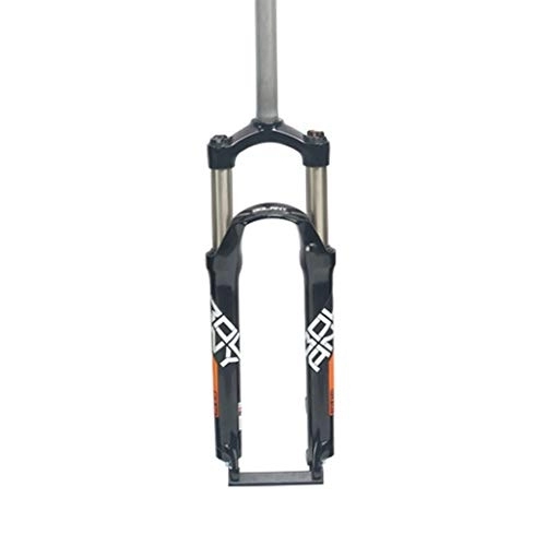 Mountain Bike Fork : 26 / 27.5 / 29″ Mechanical MTB Suspension Fork, Rebound Adjust Straight Tube QR 9mm Travel 85mm Manual Lockout Mountain Bike Forks XC Bicycle (Color : Black-3, Size : 27.5in)