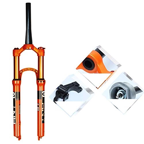 Mountain Bike Fork : 26"27.5 '' 29 '' Mountain Bike Fork, Outdoor Magnesium Alloy Disc Brake Front Bridge Bicycle Forks Front Fork 1-1 / 8" 100mm Traveling, Cone-26inch