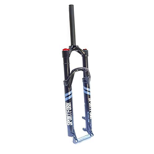 Mountain Bike Fork : 26 27.5 inch Bike Air Fork MTB Suspension Air Fork, Manual Lockout Straight Tube Mountain Bike Forks, Alloy Bicycle Front Shock Absorbers 26inch