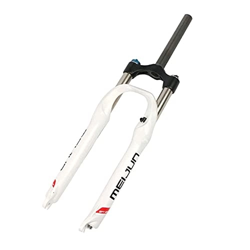 Mountain Bike Fork : 26 Inch MTB Front Fork Aluminum Alloy Absorption Fork For Mountain Bikes Mechanical Fork Bicycle Absorbing Shoulder Control Fork, White, 26