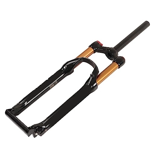 Mountain Bike Fork : 26in Bike Air Suspension Fork with Manual Lockout, Straight Steerer Mountain Bike Front Fork, Bicyclefor Glossy Riding, Front Fork for Mountain Bicycles