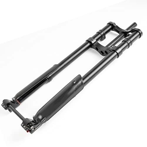 Mountain Bike Fork : 26x5.0 Inch MTB Suspension Air Inverted Fork 1-1 / 8'' Straight / Tapered Tube 150x15mm Thru Axle AM / FR Fat Fork Rebound Adjust Downhill Front Fork For Ebike Mountain Bike
