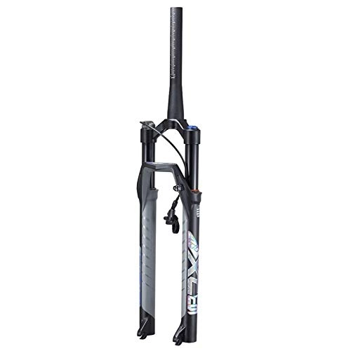 Mountain Bike Fork : 27.5 / 29 Bicycle MTB Suspension Fork 120mm Travel, 28.6mm Straight / Tapered Tube QR 9mm Aluminum Alloy XC Mountain Bike Front Fork