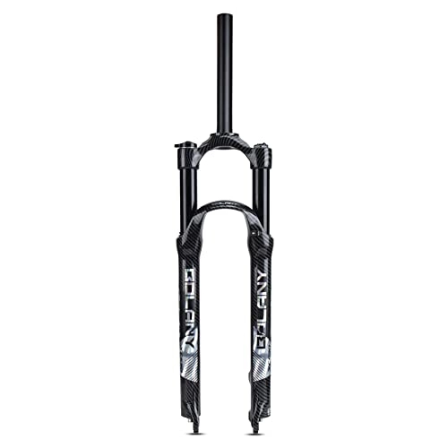 Mountain Bike Fork : 27.5 / 29 inch air MTB suspension fork, magnesium alloy, carbon pattern, mountain bike fork, shock absorber, disc brake, fork, QR 9 mm, suspension travel, 100 mm (27.5 inch manual)