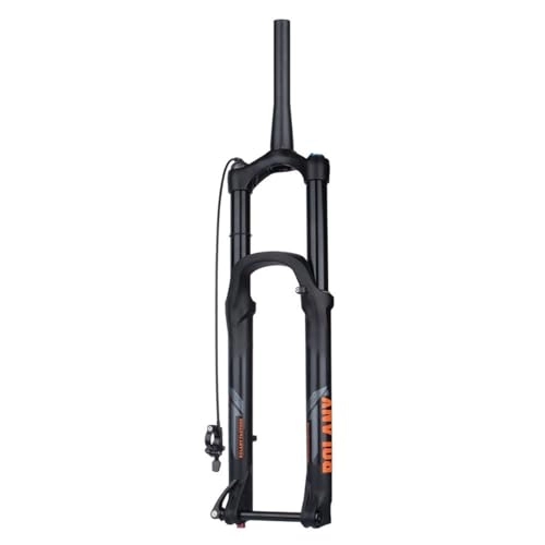 Mountain Bike Fork : 27.5 / 29" Mountain Bike Pneumatic Fork Taper Tube Travel 160mm Bicycle Shock Absorber Fork Damping Adjustment Thru-Axle 15*110mm Magnesium Alloy Forks For MTB AM / XC ( Color : Black / Remote , Size : 27.5