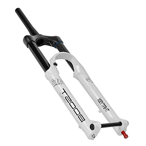 Mountain Bike Fork : 27.5 29" Mountain Bike Shock Air Fork BOOST Downhill DH AM MTB Front Fork 110*15mm Thru Axle Travel 160MM Damping Adjustment Shoulder Control 1-1 / 2" Disc Brake For TRAIL ( Color : White , Size : 29" )