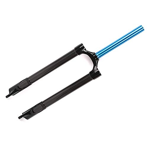Mountain Bike Fork : 27.5 Inch Mountain Bike Front Fork / Bicycle MTB Fork, Carbon Fiber Mountain Bike Hard Fork / Opening 100mm / 28.6MM*260MM Aluminum Straight Vertical Pipe / Outer Pipe Diameter 30MM