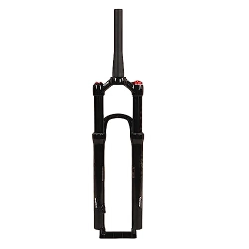 Mountain Bike Fork : 29 Inch Aluminum Alloy Mountain Bike Suspension Front Fork with Travel Damping Locking Control, Black Spinal Tube