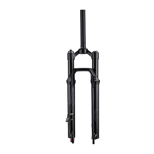 Mountain Bike Fork : 34mm Damping Bike Suspension Forks 27.5 Inch, Air Fork 29 Disk Brakes Remote Manual Lockout Mountain Bicycle Outdoor (Color : Straight Remote Lockout, Size : 29)
