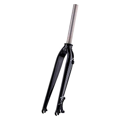 Mountain Bike Fork : AIFCX 3K Full Carbon Fiber Suspension Forks 1-1 / 8'' (28.6mm) Bike Front Fork Ultralight For Road Bikes Disc Brake, D-27.5inch
