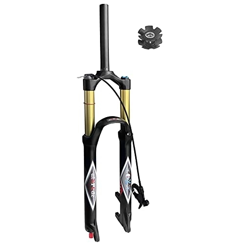 Mountain Bike Fork : aiNPCde 26 / 27.5 / 29 inch Bicycle MTB Suspension Front Fork 140mm Travel, Rebound Adjust 1-1 / 8 Straight / Tapered Tube Manual / Remote Lockout Mountain Bike Air Fork