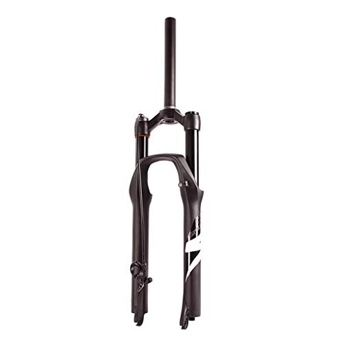Mountain Bike Fork : aiNPCde 26" 27.5" 29" Mountain Bike Suspension Fork Lightweight 1-1 / 8" Bicycle Air Forks Remote Lockout Unisex - Travel: 120MM (Color : White, Size : 29 inch)