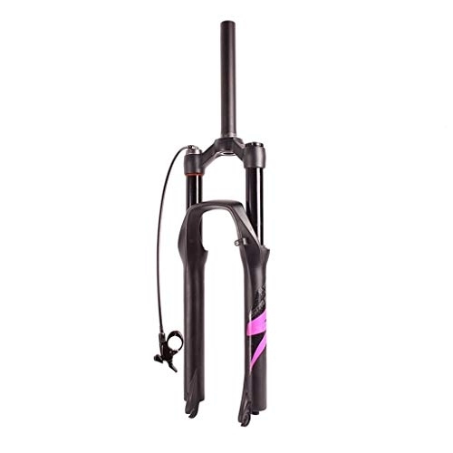 Mountain Bike Fork : aiNPCde 26" 27.5" 29" MTB Bike Suspension Fork, Magnesium Alloy Bicycle Front Forks Travel: 120MM - Black (Color : Remote Lockout, Size : 26 inches)