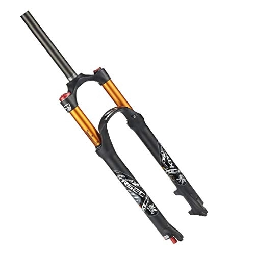Mountain Bike Fork : aiNPCde 26 Inch 27.5 Inch 29 Inch Mountain Front Fork, Double Air Chamber Fork Bicycle Shock Absorber Front Fork Air Fork (Size : 27.5 inch)