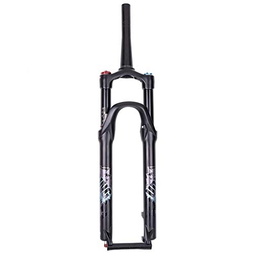 Mountain Bike Fork : aiNPCde 29" MTB Suspension Fork High Strength Magnesium Alloy, 1-1 / 8" Travel: 120mm Bike Air Forks - Black