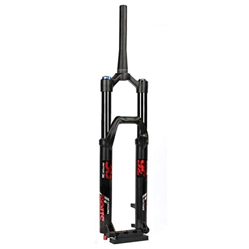 Mountain Bike Fork : aiNPCde Bicycle DH Downhill 160mm Travel Thru Axle 15mm MTB Air Suspension Fork 26 27.5 29 Inch, Rebound Adjust Mountain Bike Front Forks Tapered Tube (Size : Tapered Tube 27.5 inch)