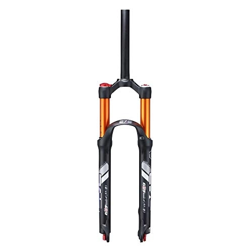 Mountain Bike Fork : aiNPCde Bike Fork 26 27.5 Inches MTB Cycling Front Suspension Forks, 1-1 / 8" Lightweight Magnesium Alloy Travel: 120mm Unisex - 4 Colors (Color : Black-1, Size : 27.5 inch)