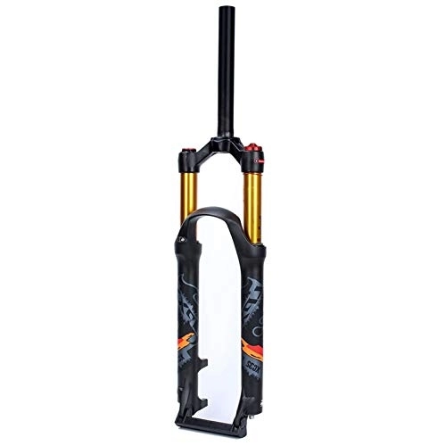 Mountain Bike Fork : aiNPCde Bike MTB Suspension Forks 26 27.5 29 Inch 1-1 / 8 Alloy Travel: 120mm Mountain Bike Air Fork (Color : Gray-manual lockout, Size : 26 inches)
