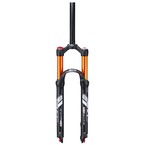 Mountain Bike Fork : aiNPCde Mountain Bike Front Fork 26 27.5 Inch 1-1 / 8" Suspension, Damping Adjustment MTB Air Fork Alloy 9mm (QR) Travel: 120mm (Color : Black, Size : 26 inches)