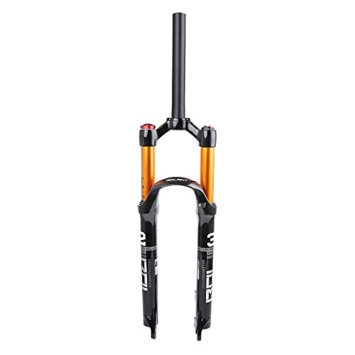 Mountain Bike Fork : aiNPCde Mountain Bike MTB Front Suspension Fork 26" 27.5" 29" Wheel 1-1 / 8", Quick Release Aluminum Alloy Air Forks Travel 120mm (Color : Straight-manual lockout, Size : 26 inch)