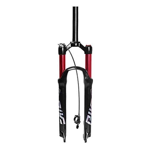 Mountain Bike Fork : aiNPCde MTB Bicycle Front Fork 26 27.5 29 Inch Travel 120mm, Ultralight Air Mountain Bike Suspension Forks - Straight (Color : Straight-Remote, Size : 26inch)