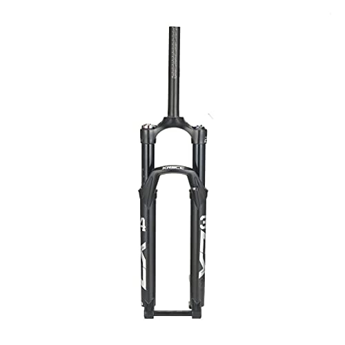 Mountain Bike Fork : aiNPCde MTB Forks 26 / 27.5 / 29 inch 120mm Travel, 1-1 / 8" Straight / Tapered Mountain Bike Fork with Rebound Adjust, Thru Axle 15mm×100mm Air Shocks (Shape : Straight Manual-lockout, Size : 27.5 inch)