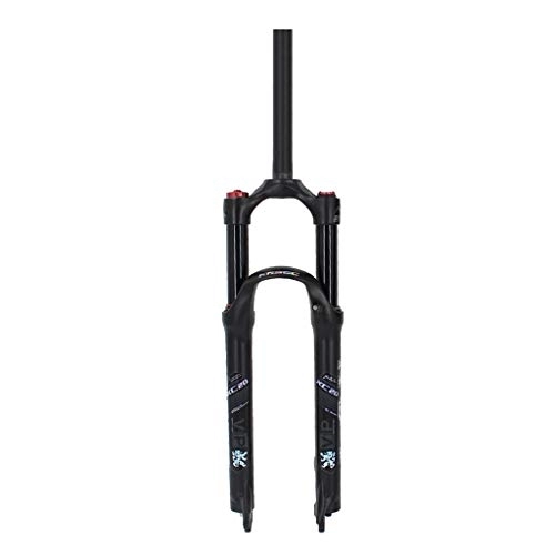 Mountain Bike Fork : aiNPCde MTB Mountain Bicycle Air Suspension Fork, 1-1 / 8" Aluminum Alloy Front Forks for 26 / 27.5 Inch Bike - Orange / Black (Color : Black, Size : 26 inch)