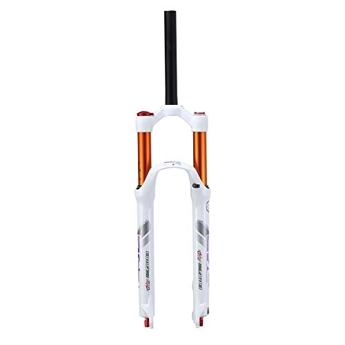 Mountain Bike Fork : aiNPCde MTB Suspension Fork 26 / 27.5 Inch, 1-1 / 8" Travel: 120mm White Mountain Bike Air Front Fork Lightweight Alloy (Size : 27.5 inches)