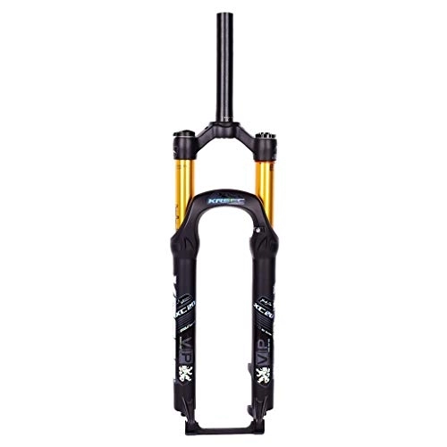 Mountain Bike Fork : aiNPCde MTB Suspension Fork 26 Inch 27.5" 1-1 / 8" Mountain Bike Air Front Forks Travel: 120mm Aluminum Alloy (Color : A, Size : 26 inch)