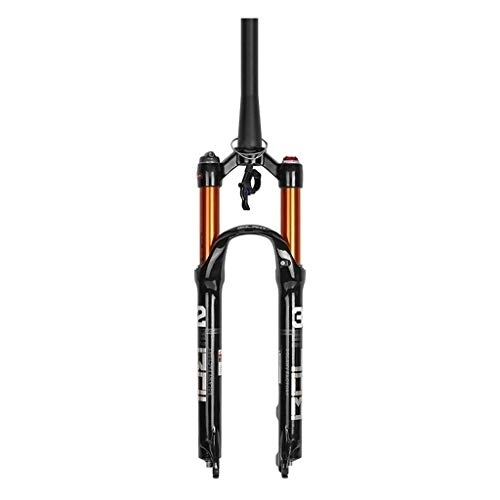 Mountain Bike Fork : aiNPCde Suspension Fork 26 / 27.5 / 29 Inch Remote Lockout Alloy MTB Bike Air Forks (Color : Tapered tube, Size : 29 inch)