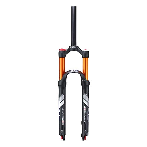 Mountain Bike Fork : aiNPCde Suspension Forks 26 / 27.5 Inch Mountain Bike Air Front Forks, Lightweight Alloy 120mm Travel 1-1 / 8" - Black (Size : 26 inches)