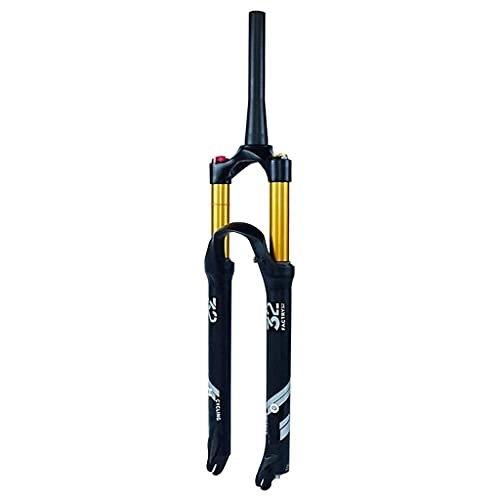 Mountain Bike Fork : Air Mountain Bike Suspension Forks MTB 140mm Travel, 26" 27.5" 29" Lightweight Alloy 9mm QR Disc Brake Bicycle Fork (Color : Tapered Hand, Size : 29inch)
