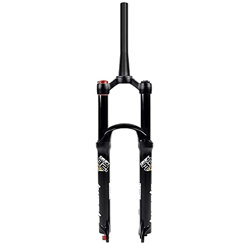 Mountain Bike Fork : Air MTB Suspension Fork 26 27.5 29 inch Mountain Bicycle Front Forks Rebound Adjustment Tapered / Straight Tube 1-1 / 8" / 1-1 / 2" Travel 120mm QR 9mm Disc Brake ( Color : Tapered Manual , Size : 26 inch )
