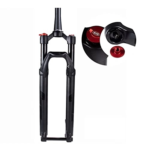Mountain Bike Fork : Air Suspension Fork, 27.5 / 29 Inch Barrel Axle Damping Mountain Bike Fork Travel 100mm Tapered Tube Shoulder Control Bicycle Accessories