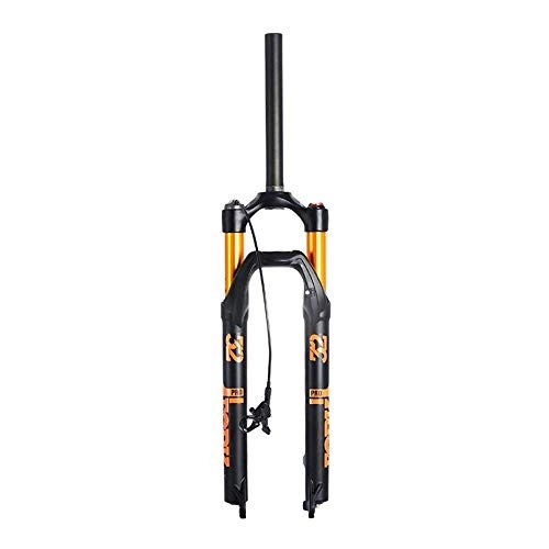 Mountain Bike Fork : AISHANG 27.5 / 29 Inch Mountain Bike Front Fork Bicycle Front Fork, Air Fork / Shoulder Control / 9mm Quick Release / Wire Control / Open Gear 100mm / Travel 120mm / Head Tube 28.6mm Straight Tube