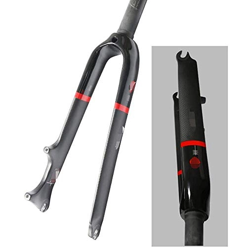 Mountain Bike Fork : AISHANG Mountain Bike Front Fork Bicycle Front Fork Open File 100mm 14 / 16 / 18 / 20 Inch Full Carbon Front Fork Full Carbon Fiber Small Wheel Bicycle C Brake + Disc Brake Front Fork