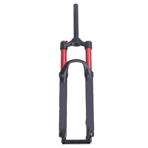 Mountain Bike Fork : Alomejor 29in MTB Front Suspension Fork Red Double Air Chamber Suspension Straight Steerer Manual Lockout Bike Parts
