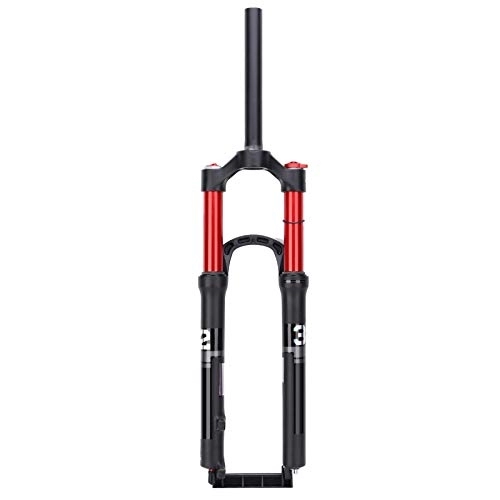 Mountain Bike Fork : Alomejor Mountain Bike Front Fork Bicycle Double Air Chamber Front Fork MTB Bicycle Suspension Fork for 27.5in Bike