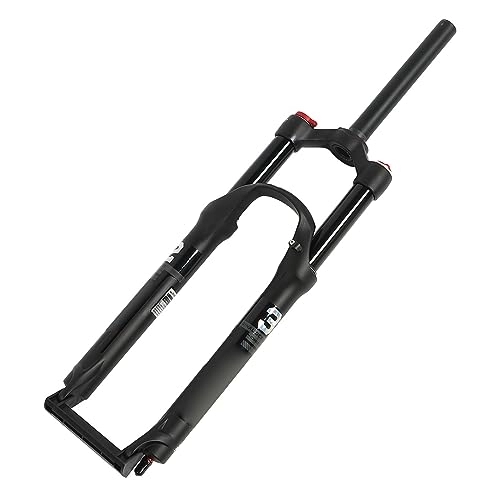 Mountain Bike Fork : Alomejor Mountain Bike Front Forks Bicycle Front Fork Dual Air Chamber Damping Manual Lockout Straight Steerer