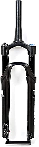 Mountain Bike Fork : Amdieu Mountain Bicycle Suspension Forks, 27.5 / 29er Bike Front Fork with Rebound Adjustment 100mm Travel Air Suspension Fork Accessories (Color : Black, Size : 27.5inch)