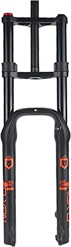 Mountain Bike Fork : Amdieu Snow Bike Fork, 26 * 4.0in Fat Bike Air Suspension Fork 140 mm Ultralight Front Forks for ATV and Snowmobile MTB Bicycle Fork Accessories (Color : Black, Size : 26inch)