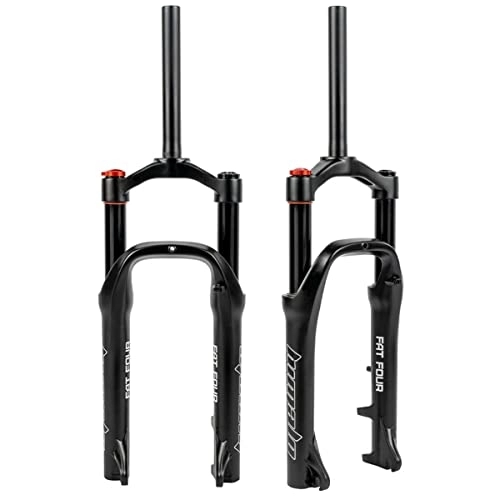 Mountain Bike Fork : Asiacreate 20 Inch 4.0" Tire Bike Fat Fork 1-1 / 8" Mountain Bike Suspension Forks 135mm QR Travel 110mm XC / AM Air Fork For Snow Beach Bicycle
