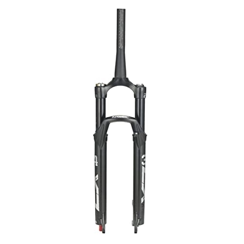 Mountain Bike Fork : Asiacreate 26 / 27.5 / 29-inch Bike Air Suspension Fork Straight / Tapered Tube QR / Thru Axle 100mm With Damping Air Fork 100mm Travel Manual Lockout MTB Front Fork (Color : 26''1-1 / 2, Size : QR)